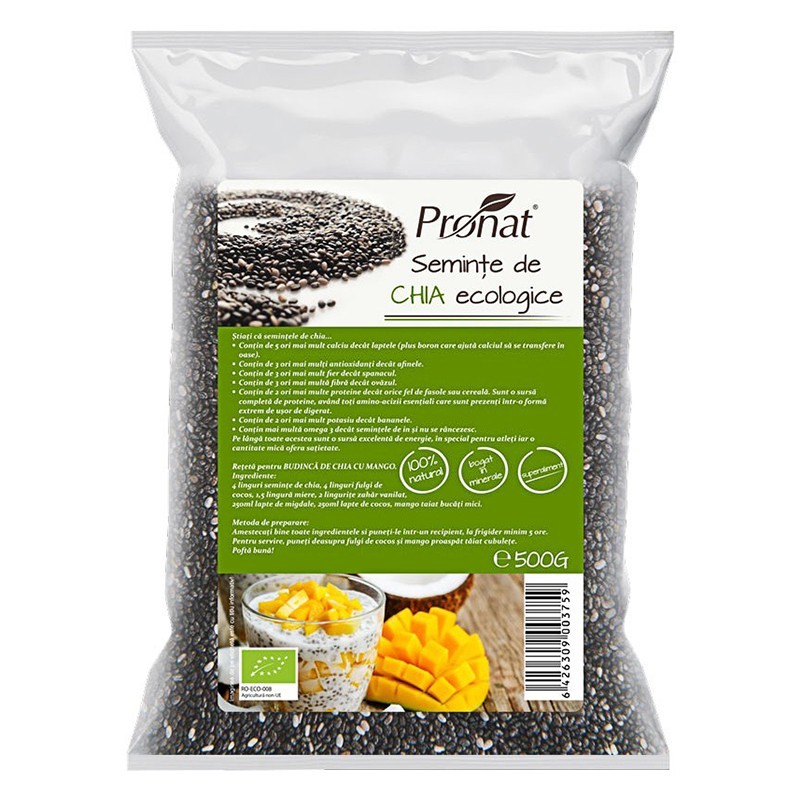 Reducere 14% - Seminte de Chia Bio, 500 g 1 Seminte de Chia Bio