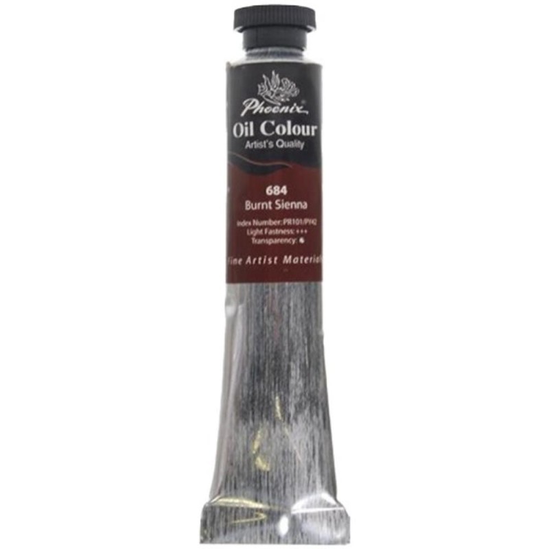Reducere 25% - Set 2 x Culori in Ulei Artist Phoenix, Burnt Sienna, 50 ml 1 Set 2 x Culori in Ulei Artist Phoenix