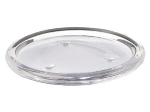Set 2 x Suport Alb din Sticla Rotund pentru Lumanari si Difuzoare 25 x 90 mm