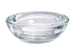 Set 2 x Suport din Sticla Bolsius pentru Lumanari Pastila 20x74 mm