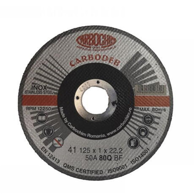 Reducere 14% - Set 3 x Disc Abraziv 125 x 1.5 x 22 pentru Debitare Otel, Carbochim 1 Set 3 x Disc Abraziv 125 x 1.5 x 22 pentru Debitare Otel