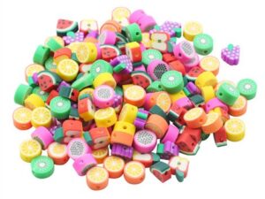 Set 300 margele polimer in forma de felii de fructe