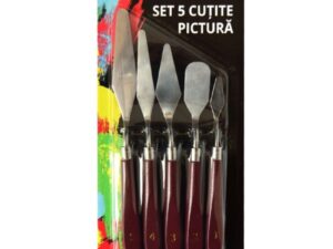 Set 5 Cutite Pictura din Metal