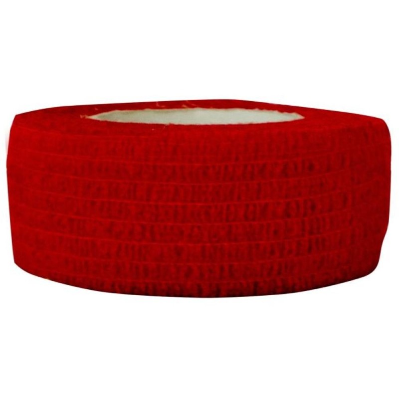 Reducere 14% - Set 5 x Bandaj Coeziv Autoadeziv, 2.5 cm x 4.5 m, Rosu, Prima, 1 Rola 1 Set 5 x Bandaj Coeziv Autoadeziv