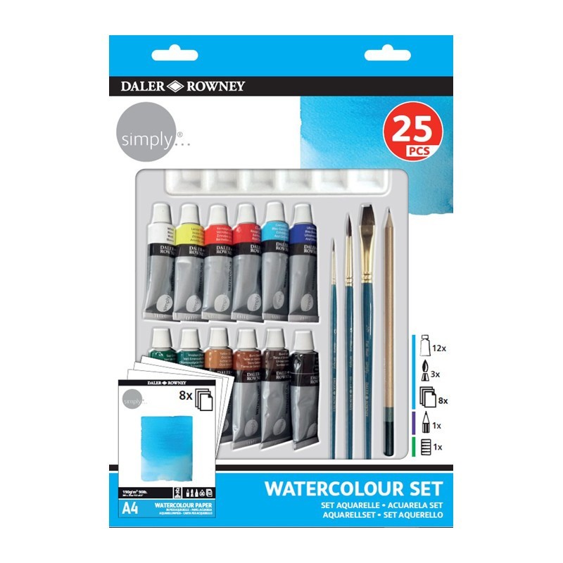 Reducere 20% - Set acuarela Simply Daler Rowney 1 Set acuarela Simply Daler Rowney