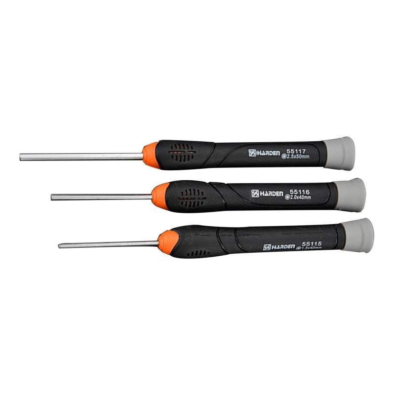 Reducere 14% - Set de 5 Surubelnite de Precizie, Hex, Profesional, Harden, 2.5 x 50 mm 1 Set de 5 Surubelnite de Precizie