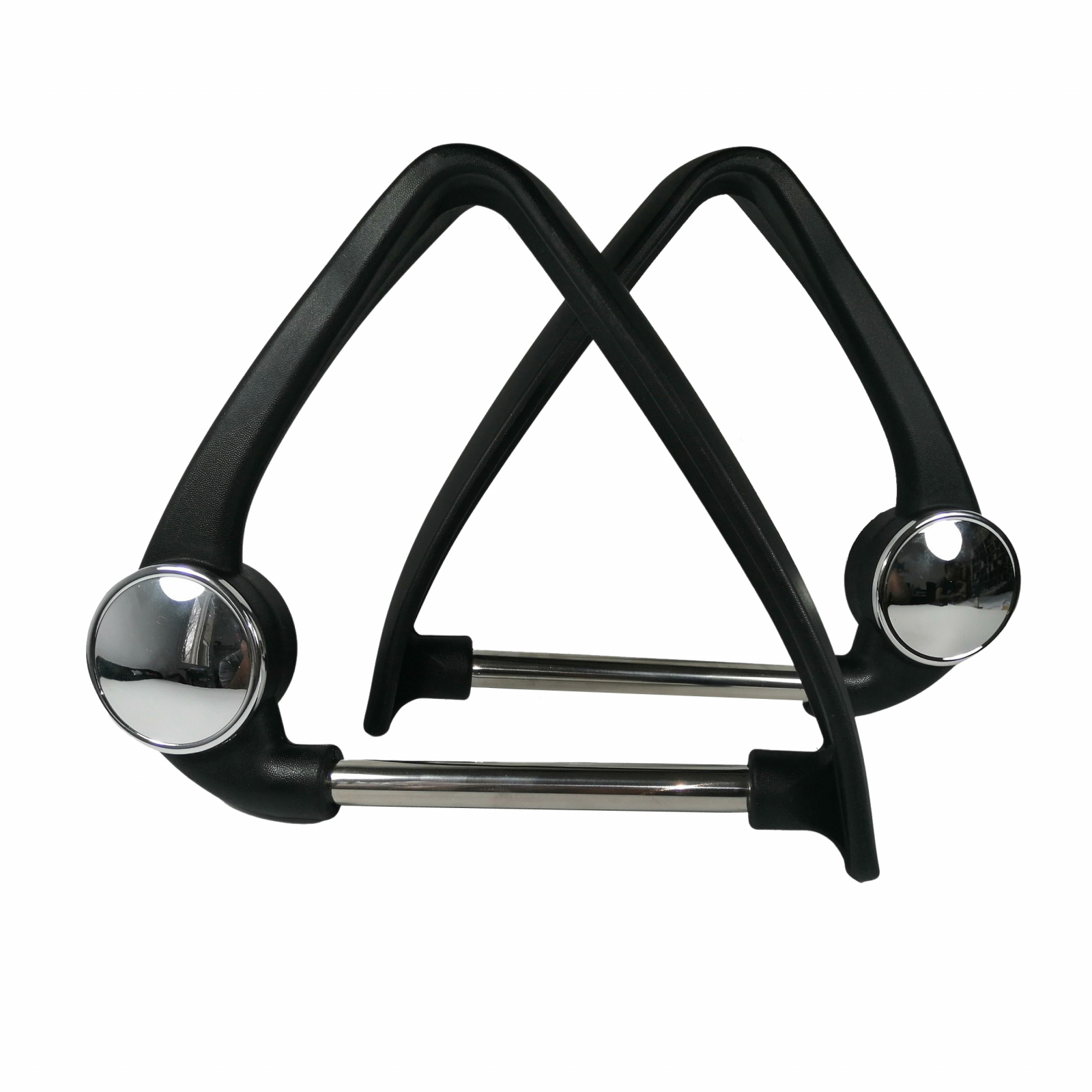 Reducere 41% - Set doua brate, manere, scaun directorial, design clasic, metal, negre 1 Set doua brate