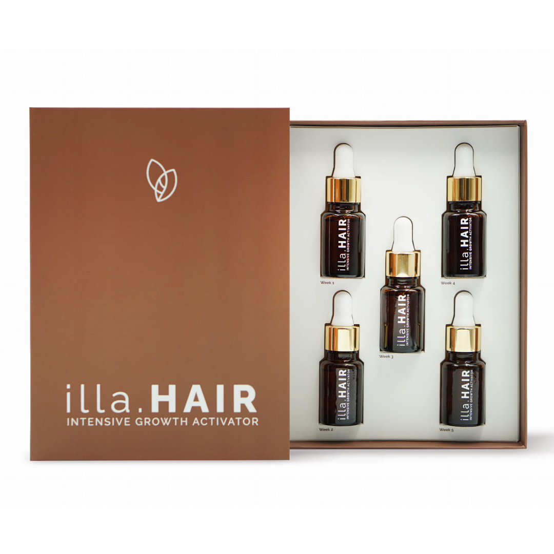 Reducere 25% - Ser tratament pentru par, illa.HAIR, 5 sticlute*50 ml, Evoepharm 1 Ser tratament pentru par