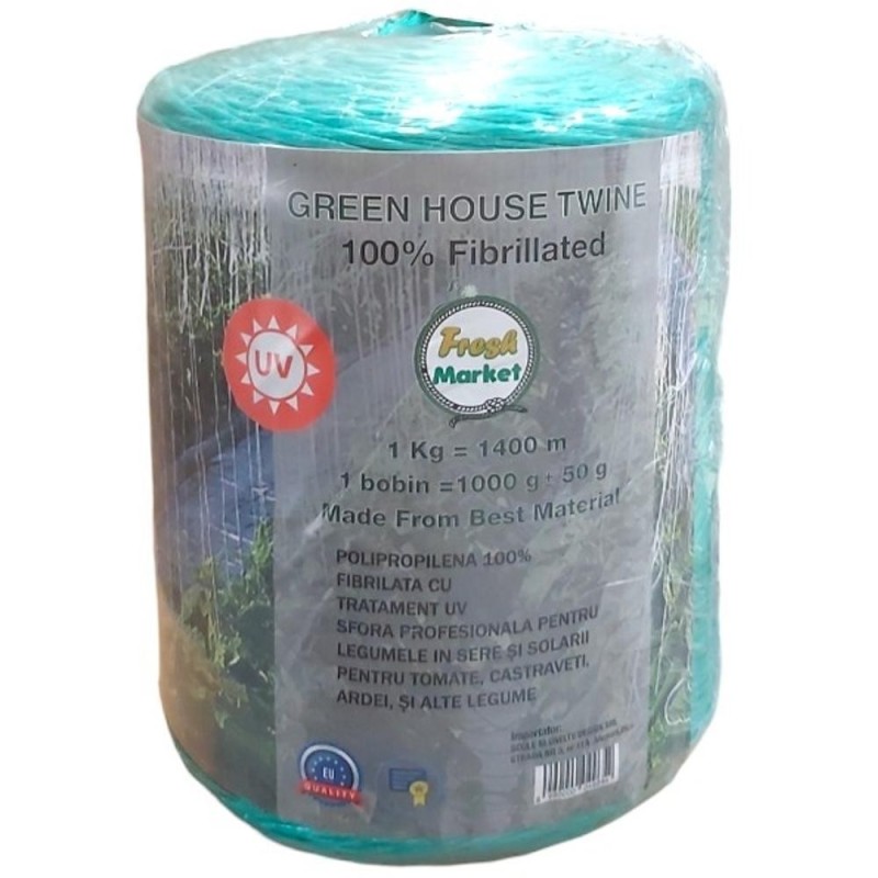Reducere 14% - Sfoara din Rafie cu Fir Rasucit, 1400 m, 1 kg, Z-tools 1 Sfoara din Rafie cu Fir Rasucit