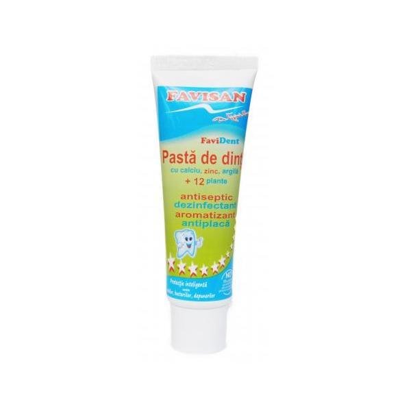 Reducere 25% - SHORT LIFE - Pasta de Dinti pentru Copii Favident Favisan, 50ml 1 SHORT LIFE - Pasta de Dinti pentru Copii Favident Favisan