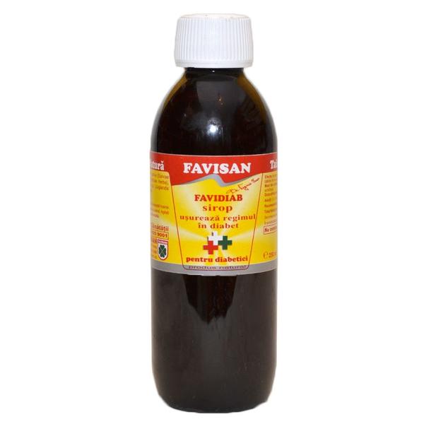 Reducere 28% - Sirop neglicogenolitic Favidiab Favisan, 250 ml 1 Sirop neglicogenolitic Favidiab Favisan