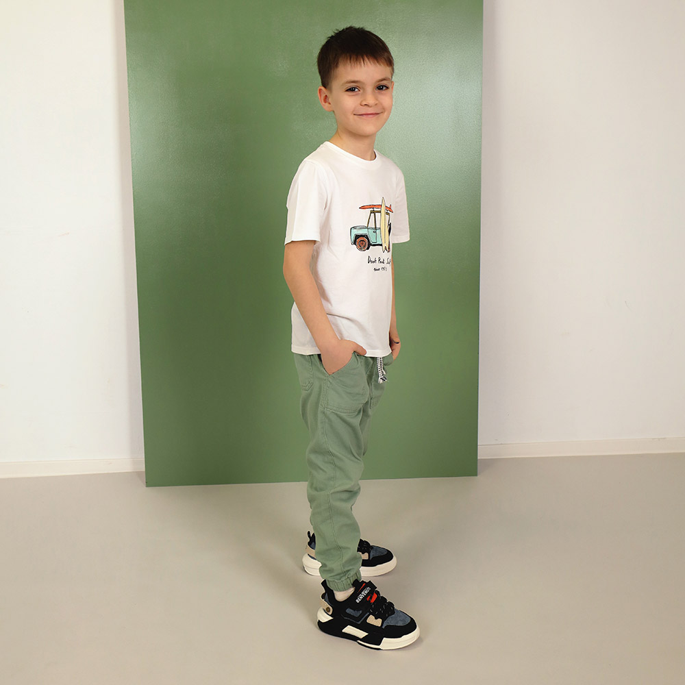 Reducere 30% - Sneakers baieți Benvenuti negri din piele și material textil 3791MP023N 2 Reducere 30% - Sneakers baieți Benvenuti negri din piele și material textil 3791MP023N - imagine 2