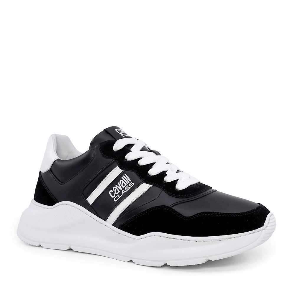 Reducere 50% - Sneakers barbati Cavalli Class negri din piele 3497BP24123N 2 Reducere 50% - Sneakers barbati Cavalli Class negri din piele 3497BP24123N - imagine 2