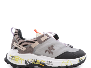 Sneakers sport femei Premiata Cross D multicolori din piele întoarsă 1694DP2590N