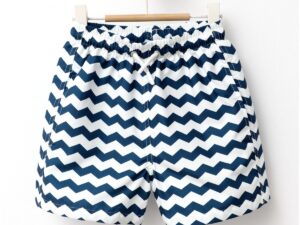 Sort de baie din fas model zig-zag alb-abt