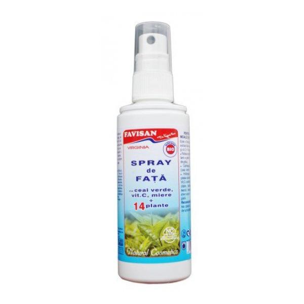 Reducere 25% - Spray de Fata cu Ceai Verde Virginia Favisan, 100ml 1 Spray de Fata cu Ceai Verde Virginia Favisan