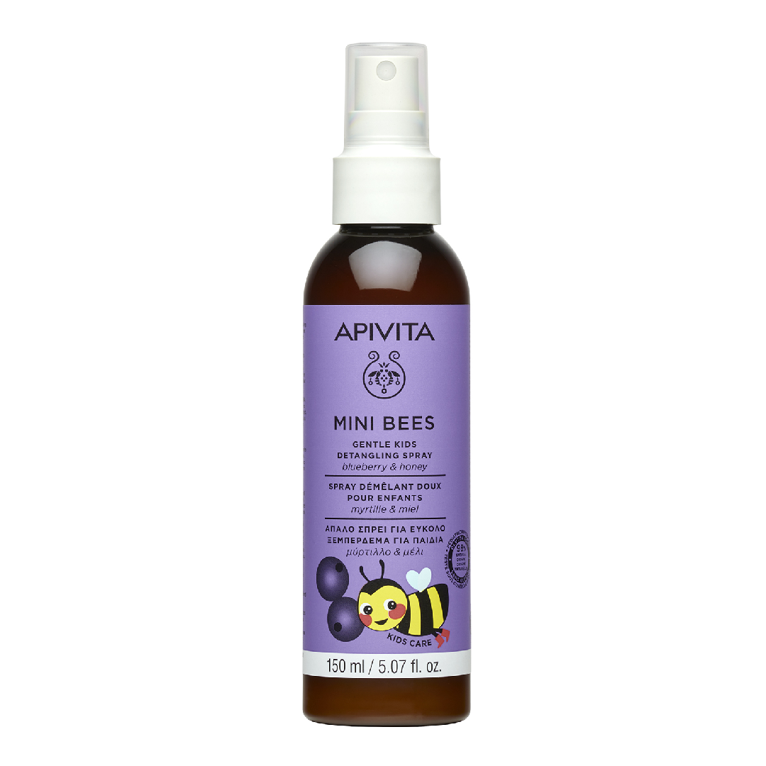 Reducere 27% - Spray pentru descurcarea parului Mini Bees Gentle Kids, 150 ml, Apivita 1 Spray pentru descurcarea parului Mini Bees Gentle Kids