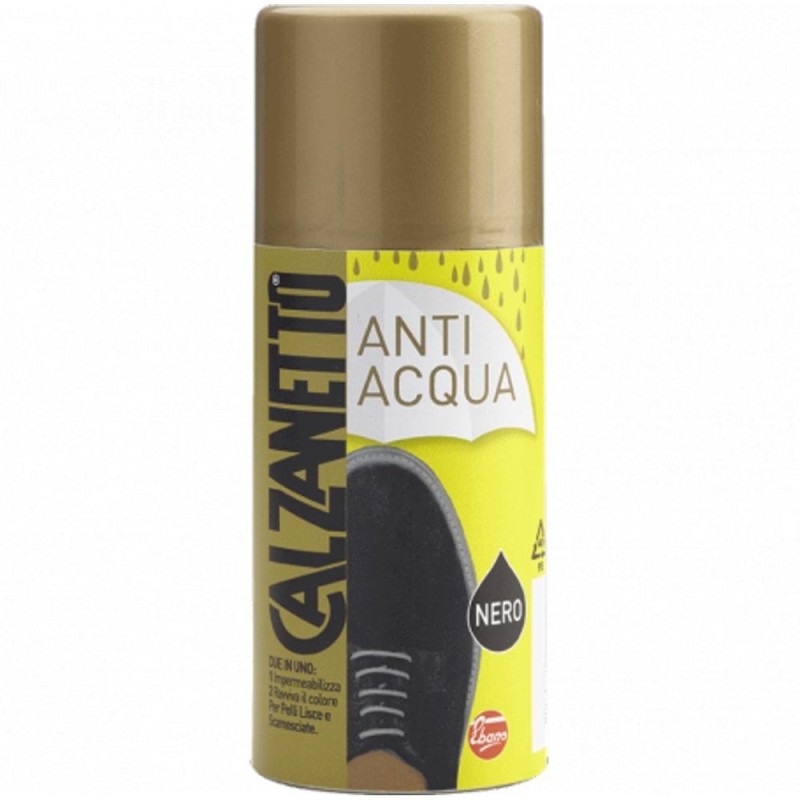 Reducere 14% - Spray pentru Pantofi Calzanetto, Rezistent la Apa, Negru, 200 ml 1 Spray pentru Pantofi Calzanetto