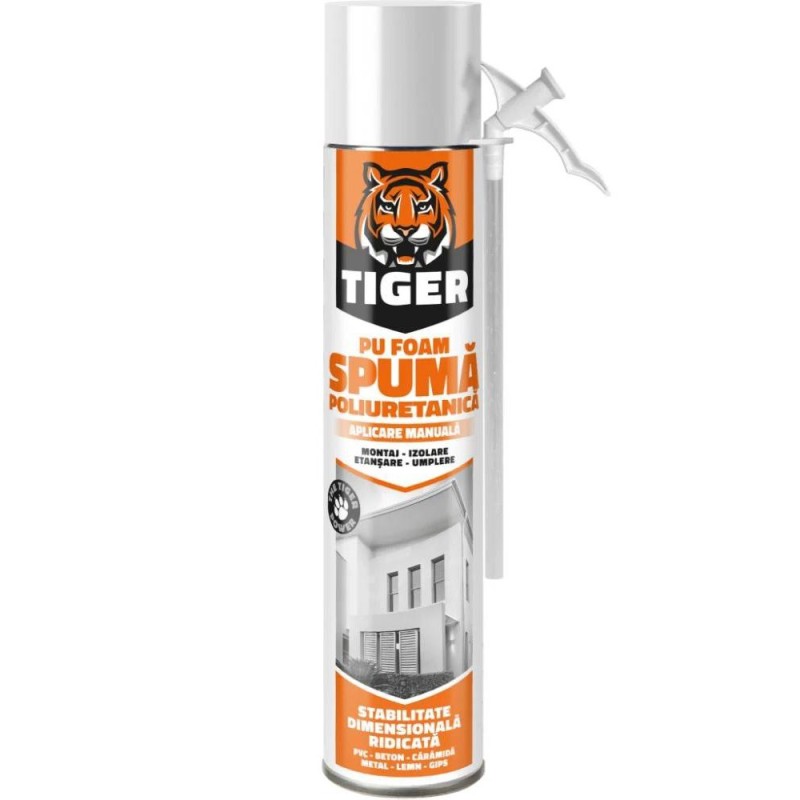 Reducere 14% - Spuma Poliuretanica Manuala Tiger, 600 ml 1 Spuma Poliuretanica Manuala Tiger