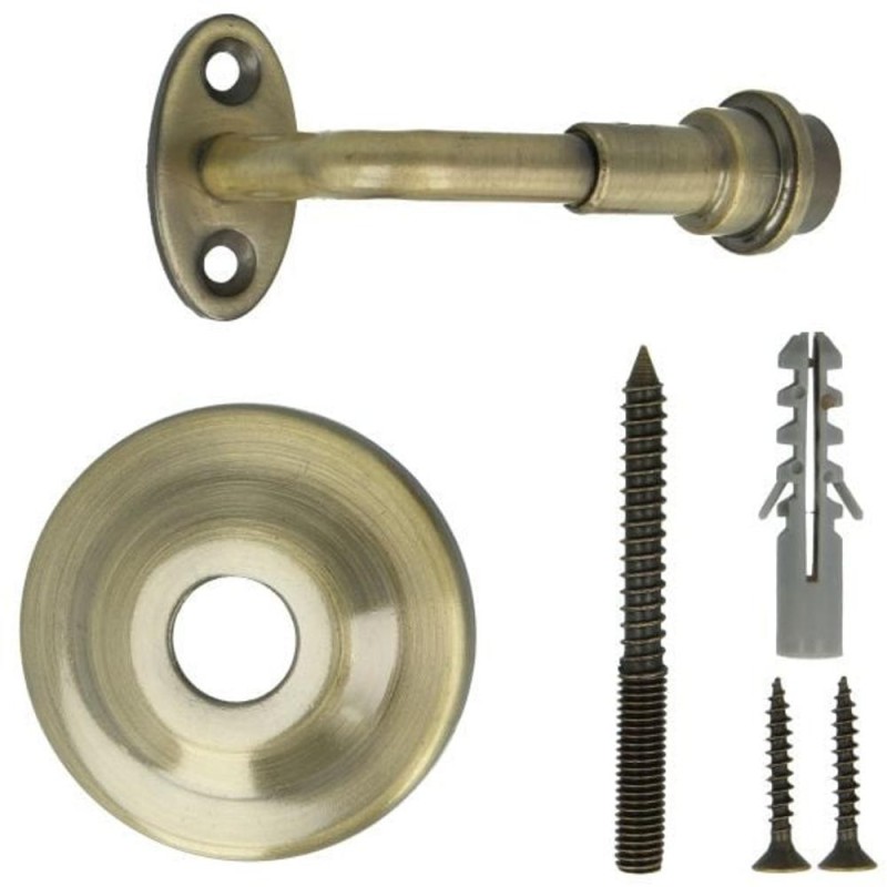 Reducere 14% - Suport Mana Curenta din Lemn, Fi70 x 74.5 mm, Finisaj Antic Auriu 1 Suport Mana Curenta din Lemn