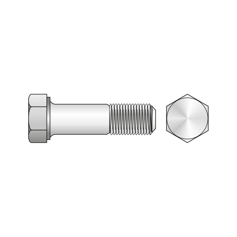 Reducere 14% - Surub Cap Hexagonal Partial Filetat 931 Inox A2-M20 X 160 1 Surub Cap Hexagonal Partial Filetat 931 Inox A2-M20 X 160
