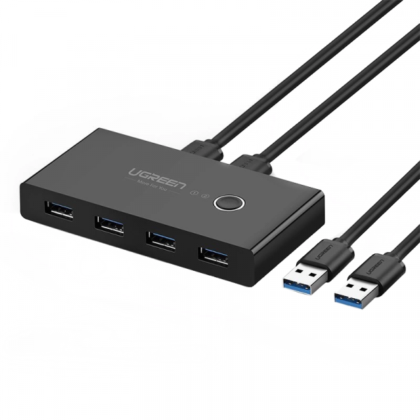 Reducere 11% - Switch USB UGREEN US216 (30768) Two Sharing Box New Version, 4 x USB-A 3.0, Negru 1 Switch USB UGREEN US216 (30768) Two Sharing Box New Version
