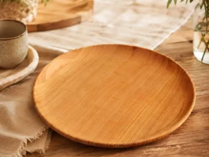 Tava din lemn rotunda Φ 40 cm - ideala pentru pizza si aperitive