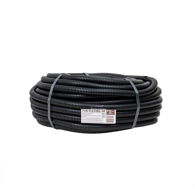 Reducere 14% - Tub Flexibil, Copex, Lungime 50 m, Diametru 25 mm, fara Fir de Tragere, PVC 1 Tub Flexibil