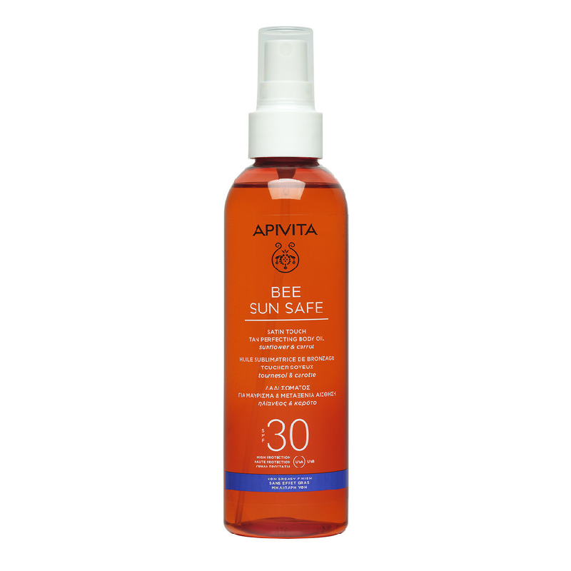 Reducere 25% - Ulei bronzant SPF30 Bee Sun Safe, 200 ml, Apivita 1 Ulei bronzant SPF30 Bee Sun Safe