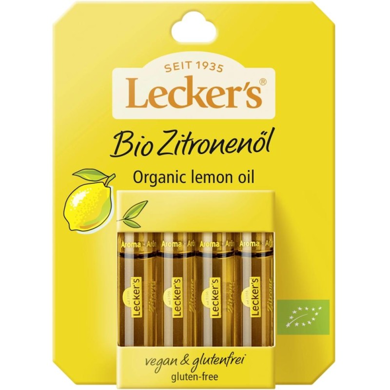 Reducere 14% - Ulei de Lamaie Bio, 4x2 ml Lecker’s 1 Ulei de Lamaie Bio