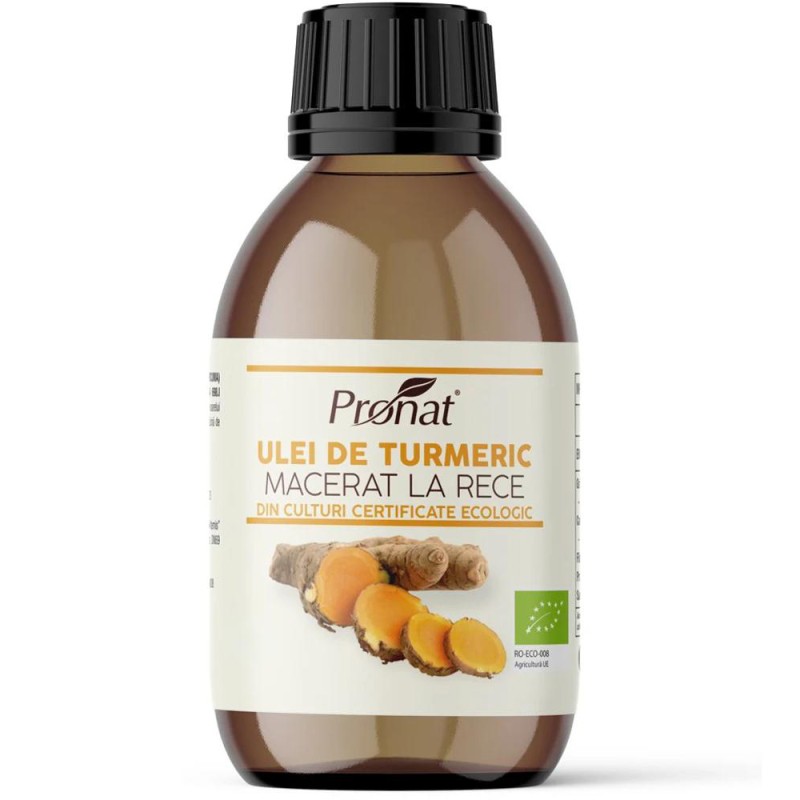 Reducere 14% - Ulei de Turmeric Macerat la Rece, Bio, 100 ml 1 Ulei de Turmeric Macerat la Rece