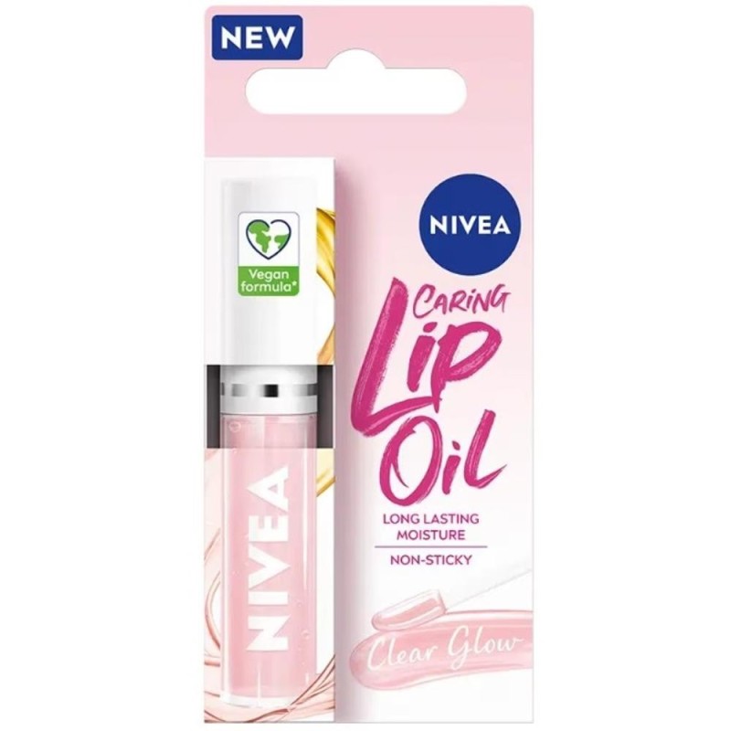 Reducere 14% - Ulei pentru Buze, Nivea Clear Glow, Caring Lip Oil, 5.5 ml 1 Ulei pentru Buze