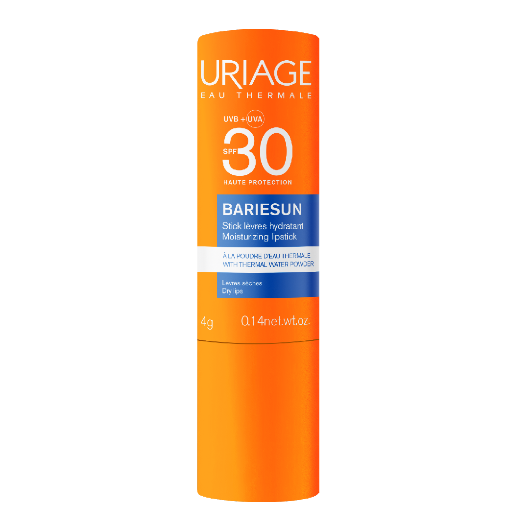Reducere 27% - Stick protectie solara de buze SPF30 Bariesun, 4 g, Uriage 1 Stick protectie solara de buze SPF30 Bariesun