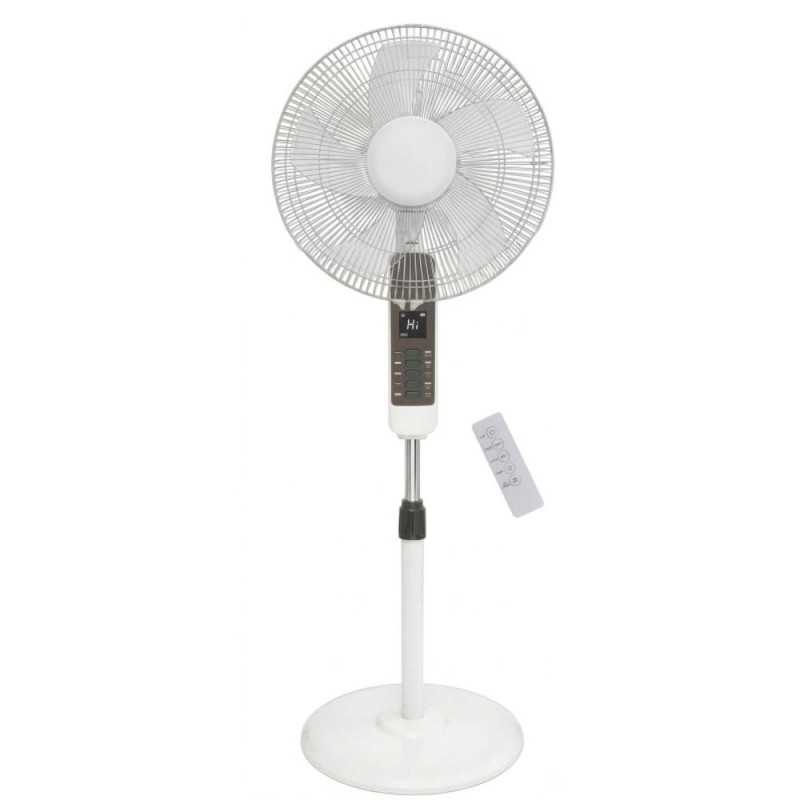 Reducere 14% - Ventilator Electric, cu Picior, Telecomanda, 40 cm, 3 Trepte Viteza, Alb, 45 W, Victronic 1 Ventilator Electric