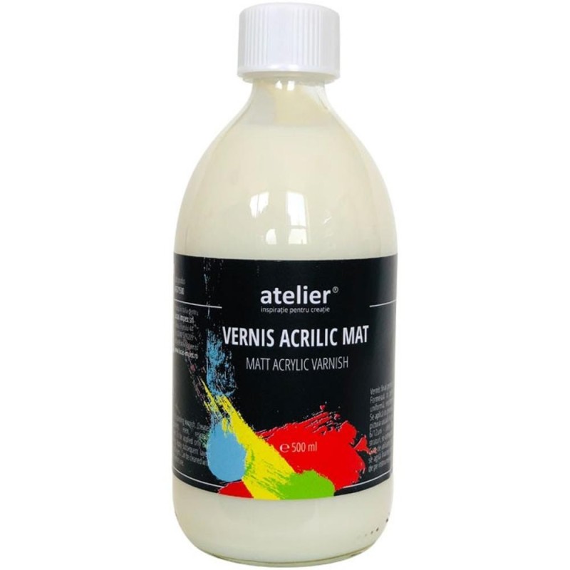 Reducere 20% - Vernis Acrilic Mat Atelier, 500 ml 1 Vernis Acrilic Mat Atelier