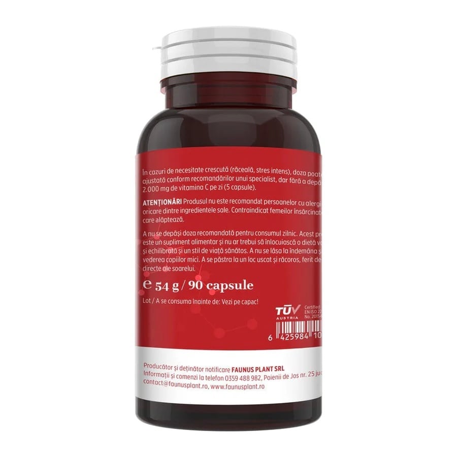 Reducere 39% - Vitamina C lipozomală cu măceșe - Concentrație mare de vitamina C pentru imunitate, absorbție fier și producerea de colagen - 90 Capsule 2 absorbție fier și producerea de colagen - 90 Capsule