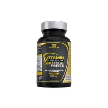 Reducere 25% - Vitamina D3 Premium Forte, 5000 UI, 60 capsule moi, Boost4Life 1 Vitamina D3 Premium Forte