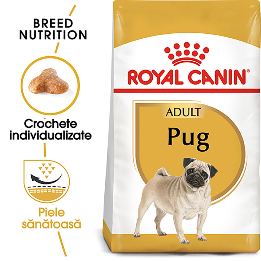 Reducere 25% - ROYAL CANIN Pug Adult, hrană uscată câini, 1.5kg 1 ROYAL CANIN Pug Adult