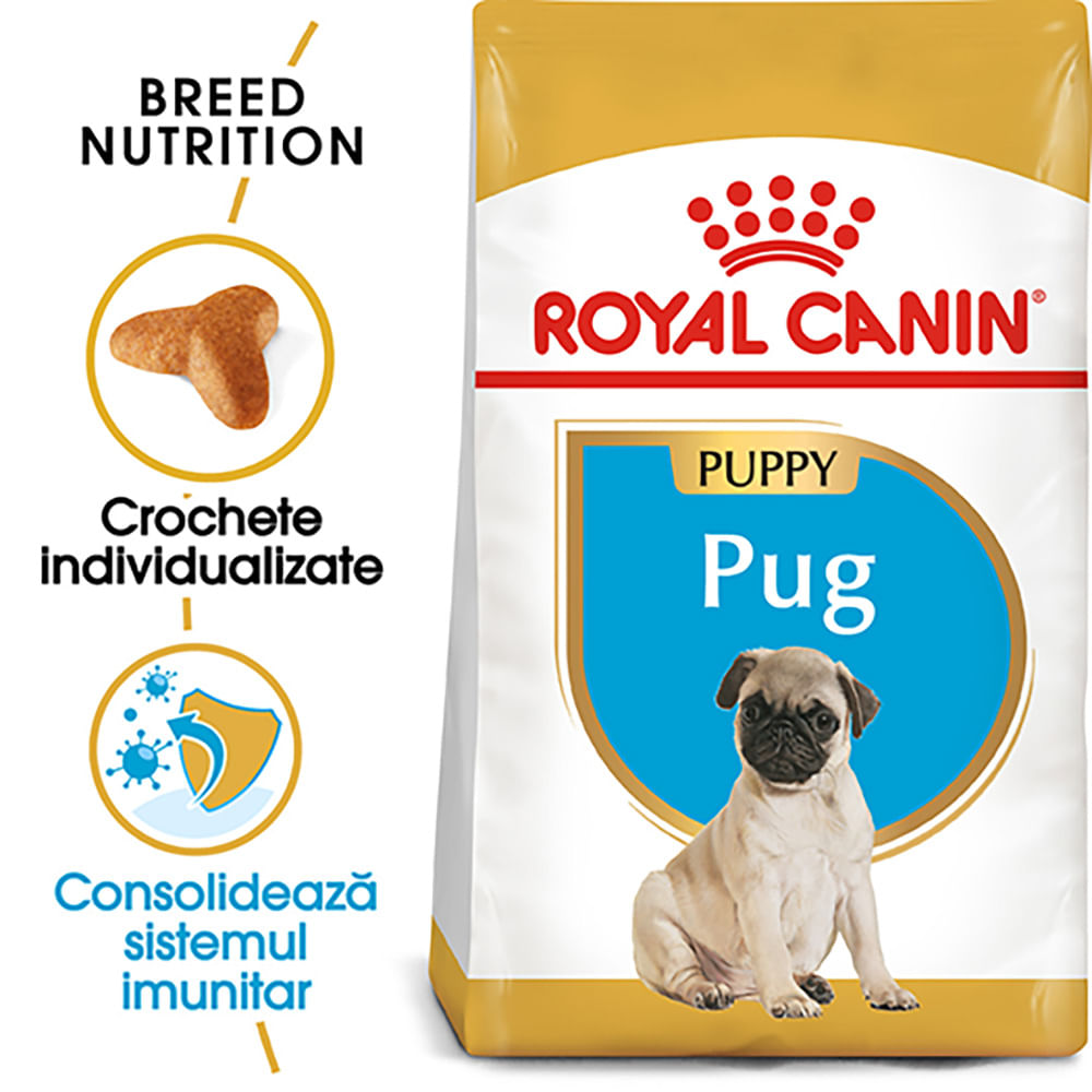Reducere 25% - ROYAL CANIN Pug Puppy, hrană uscată câini junior, 1.5kg 1 ROYAL CANIN Pug Puppy