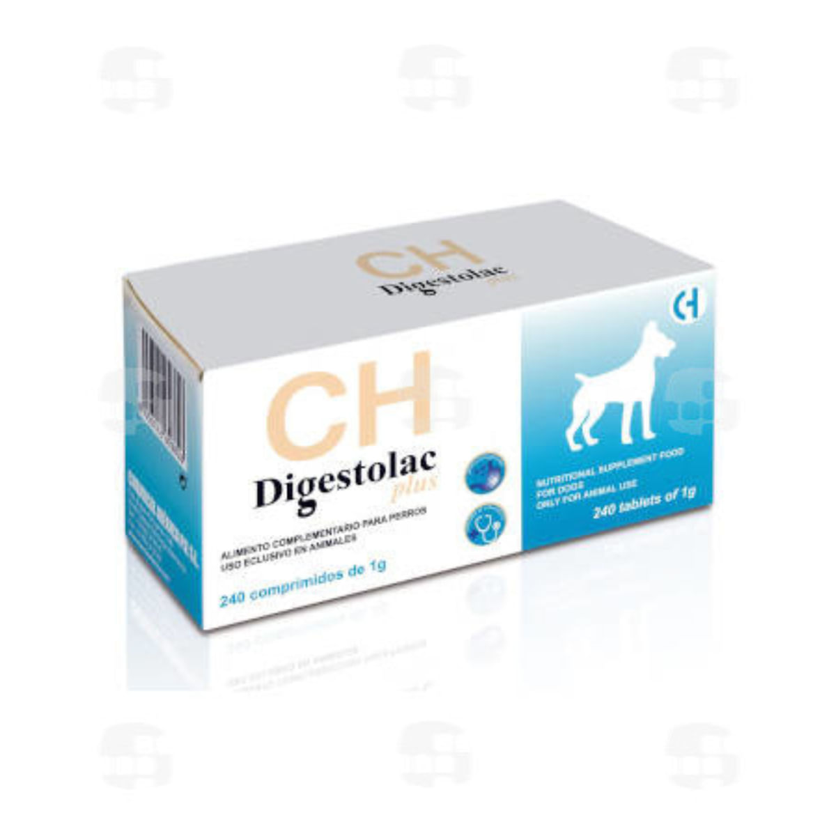 Reducere 29% - CHEMICAL IBERICA Digestolac Plus, supliment sistem digestiv câini, comprimate CHEMICAL IBERICA Digestolac Plus, XS-XL, supliment sistem digestiv câini, cutie, 240 comprimate 1 CHEMICAL IBERICA Digestolac Plus