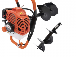 Set Motoburghiu pamant Campion 2.5 CP + 2x Burghii 150/250mm/800mm
