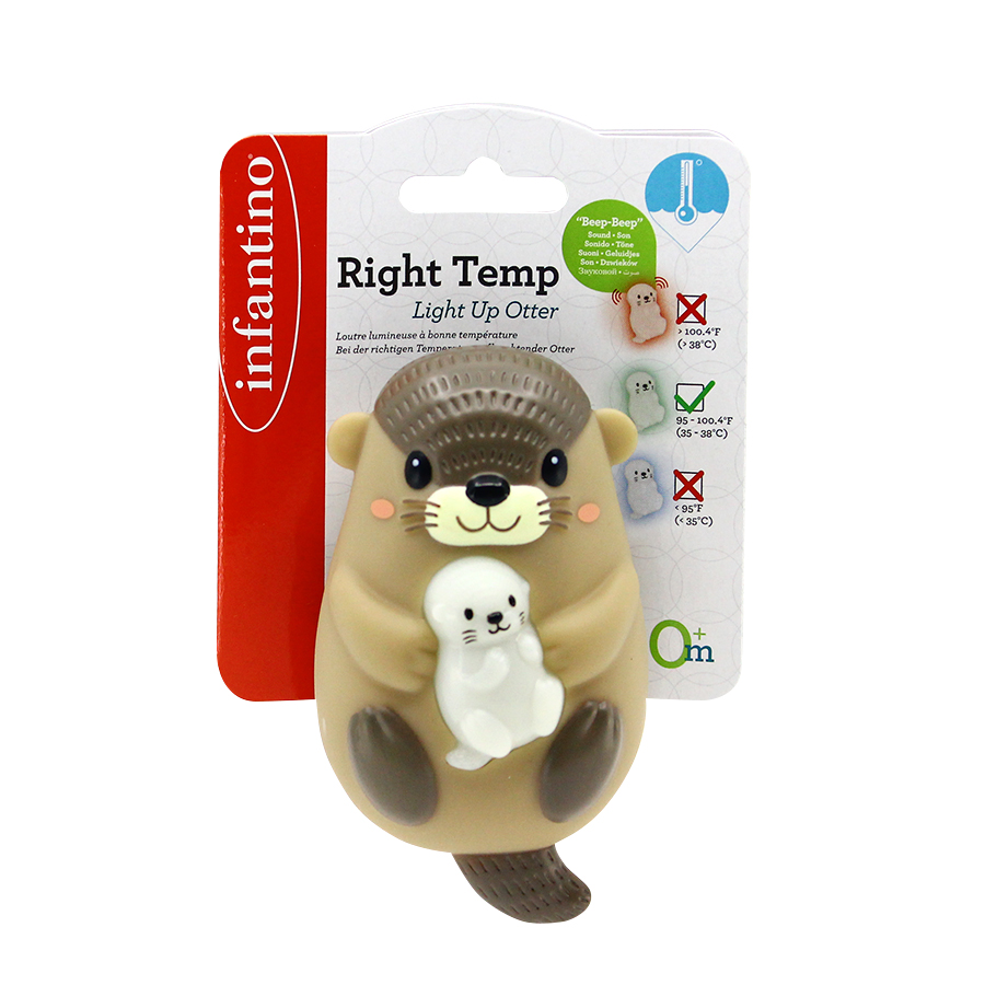 Reducere 50% - Termometru de baie cu lumini, Infantino, Vidra 1 Termometru de baie cu lumini