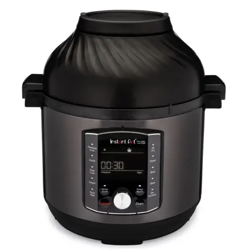 Reducere 5% - Multicooker si friteuza cu aer cald 2 in 1 Instant Pot Pro Crisp 8, 1500 W, 11 programe presetate, 7.6 L, Capac detasabil (Negru/Inox) 1 Multicooker si friteuza cu aer cald 2 in 1 Instant Pot Pro Crisp 8