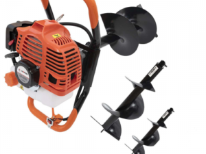 Set Motoburghiu pamant Campion 2.5 CP + 3x Burghii 150/250/300/800 mm