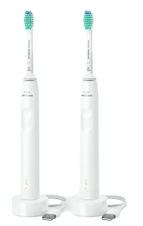 Reducere 7% - Set 2 Periute de dinti electrice PHILIPS Sonicare HX3675/13, 31000 miscari/min, 1 program, 2 capate (Alb) 1 Set 2 Periute de dinti electrice PHILIPS Sonicare HX3675/13