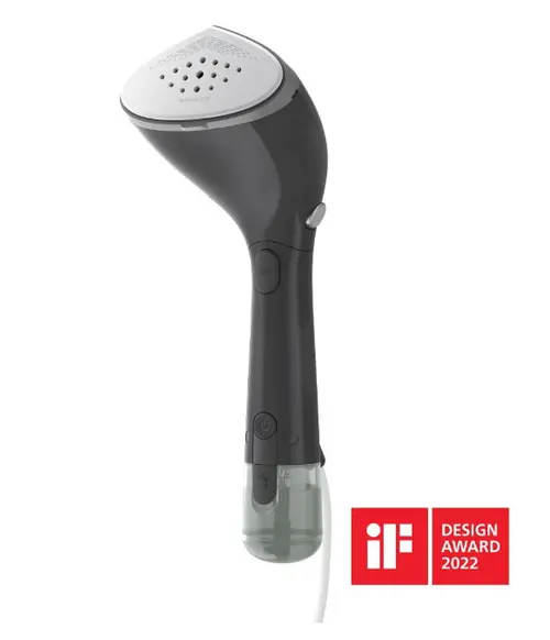 Reducere 6% - Aparat de calcat vertical portabil Philips Seria 7000 STH7040/80, 1500 W, 28 g/min, Rezervor de 100 ml detasabil + rezervor de apă suplimentar mărit de 200 ml, Talpa OptimalTEMP (Negru/Gri) 1 Aparat de calcat vertical portabil Philips Seria 7000 STH7040/80
