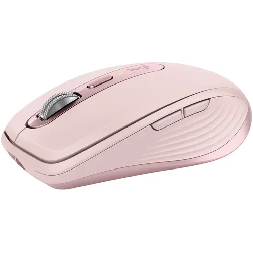 Reducere 9% - Mouse Wireless Logitech MX Anywhere 3S, 2.4G Hz si Bluetooth, Silent, Scroll MagSpeed, Multidevice, USB-C (Roz) 1 Mouse Wireless Logitech MX Anywhere 3S
