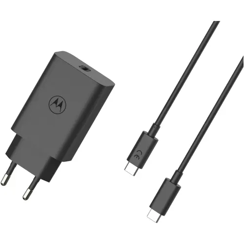 Reducere 11% - Incarcator retea Motorola TurboPower 68 GaN w/ 6.5A, USB-C cable, Negru 1 Incarcator retea Motorola TurboPower 68 GaN w/ 6.5A