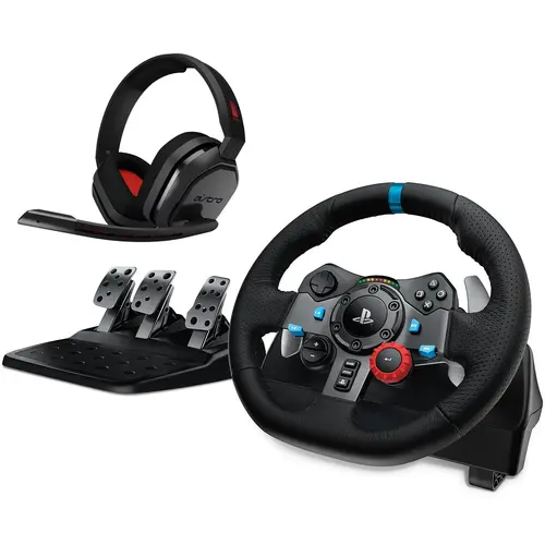 Reducere 14% - Volan Logitech Driving Force G29 pentru Playstation 5, Playstation 4, Playstation 3, PC + Casti Astro A10 1 Volan Logitech Driving Force G29 pentru Playstation 5