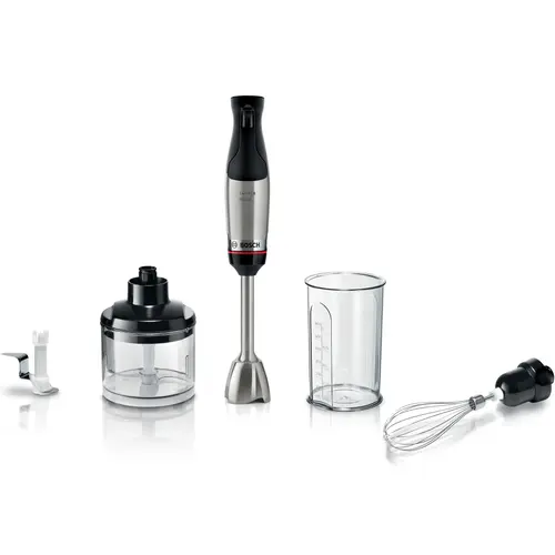 Reducere 10% - Mixer vertical Bosch ErgoMaster MSM6M622, 1000 W, Inox, minitocator,vas gradat, tel, cutit QuattroBlade System Pro cu 4 laturi, Negru/Argintiu 1 Mixer vertical Bosch ErgoMaster MSM6M622